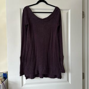 We the Free Purple Tunic Sweater